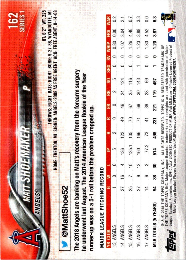2018 Topps Matt Shoemaker