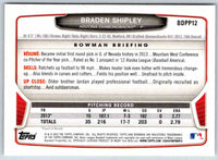 2013 Bowman Braden Shipley #BDPP12