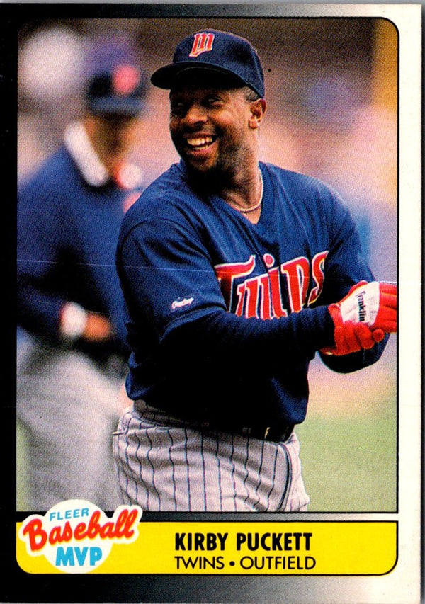 1990 Fleer Baseball MVP's Kirby Puckett #29