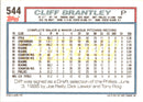 1992 Topps Cliff Brantley