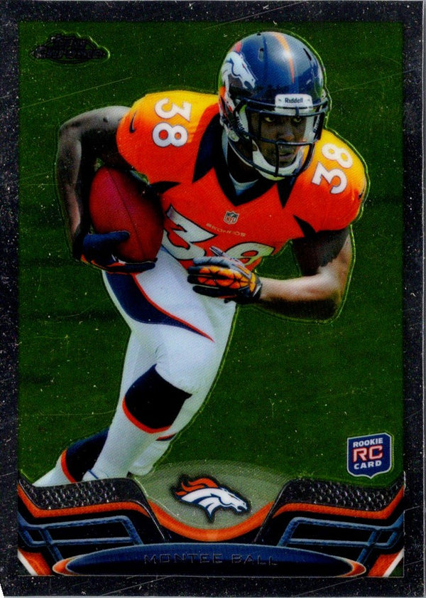 2013 Topps Chrome Blue Wave Refractors Montee Ball #11