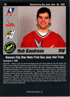 1993 Classic Pro Prospects Rob Gaudreau #16