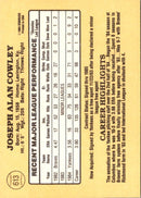 1985 Donruss Joe Cowley