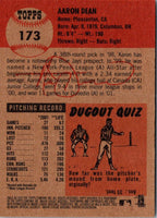 2002 Topps Heritage Aaron Dean #173 Rookie