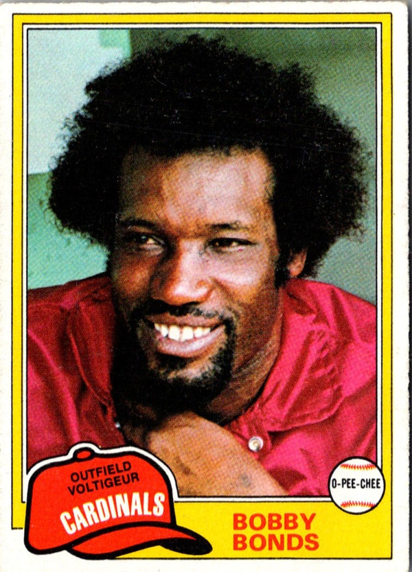 1981 O-Pee-Chee Bobby Bonds #223