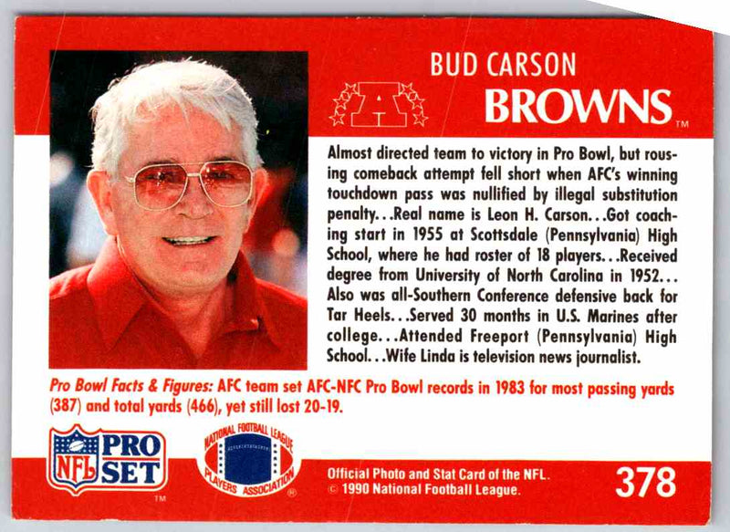 1990 Proset Bud Carson