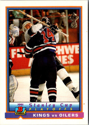 1991 Bowman Edmonton/Los Angeles Playoff Action #416