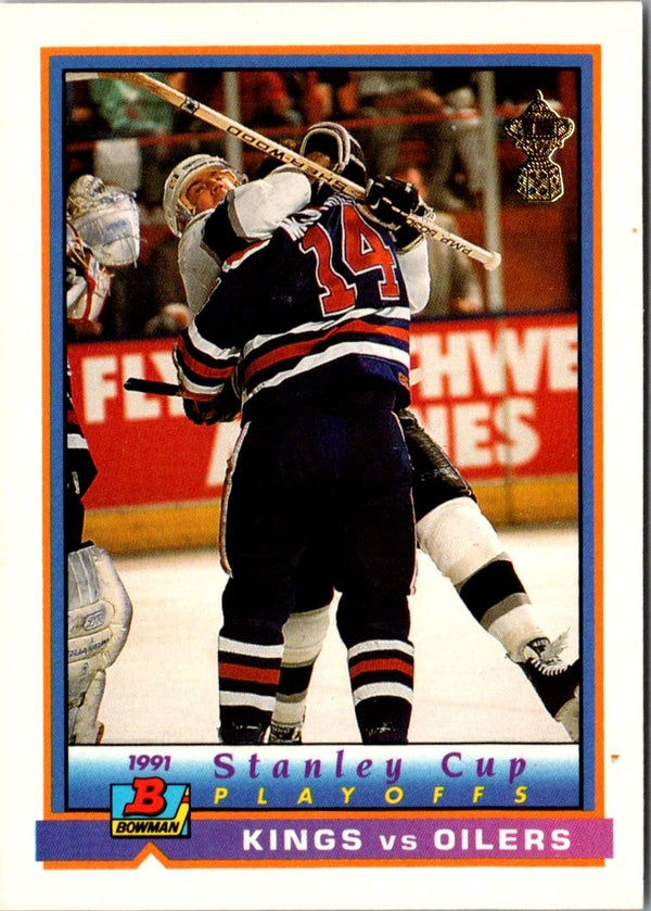 1991 Bowman Edmonton/Los Angeles Playoff Action #416