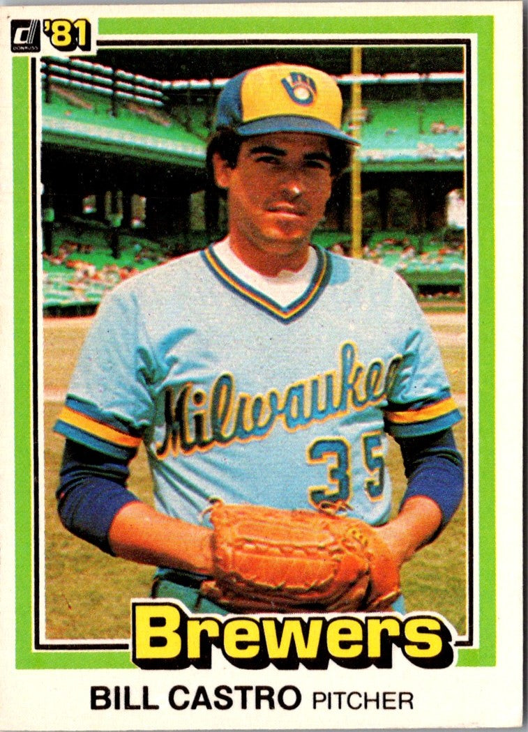 1981 Donruss Bill Castro