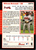 2005 Bowman Chrome Draft Picks & Prospects Wilson Betemit #BDP14