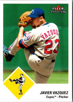 2003 Fleer Tradition Update Javier Vazquez #U18