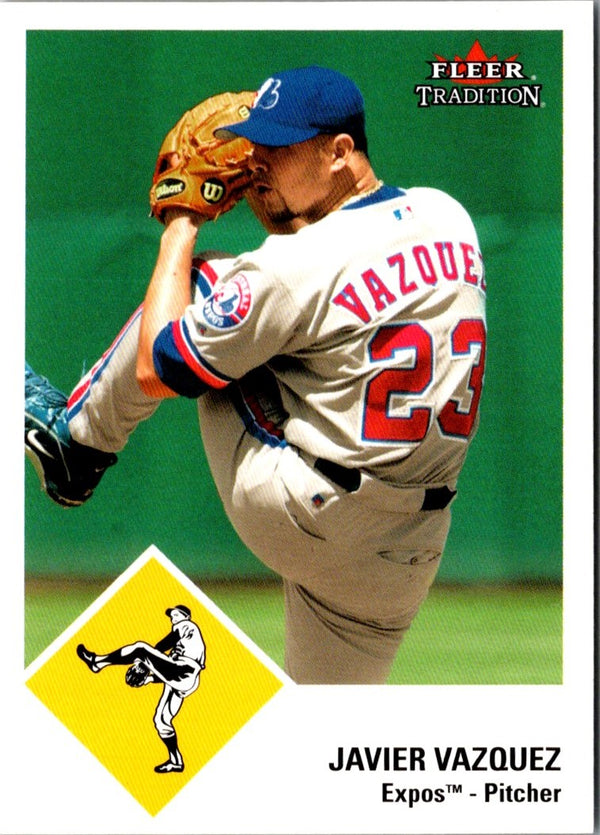 2003 Fleer Tradition Update Javier Vazquez #U18