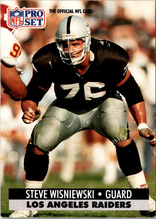 1991 Pro Set Steve Wisniewski #197