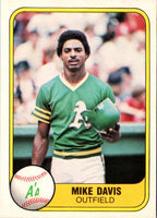 1981 Fleer Mike Davis #586 Rookie
