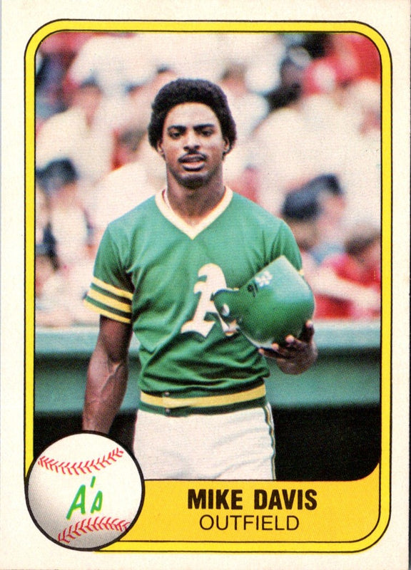 1981 Fleer Mike Davis #586 Rookie
