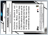 2020 Topps Fire Andres MuÃ±oz #173 Rookie