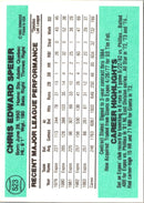 1984 Donruss Chris Speier