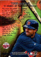 1997 Fleer Rookie Sensations Todd Walker #20