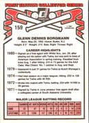 1981 Donruss Glenn Borgmann