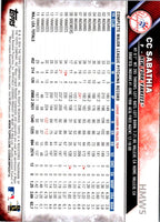 2016 Topps Holiday Baseball CC Sabathia #HMW5