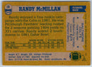 1982 Topps Randy McMillan