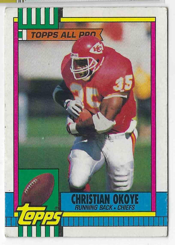 1990 Topps Christian Okoye #253