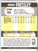 1990 Fleer Harold Pressley