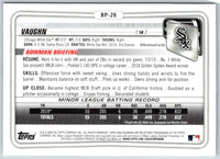 2020 Bowman Prospects Andrew Vaughn #BP-26