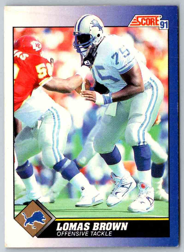 1991 Score Lomas Brown #106