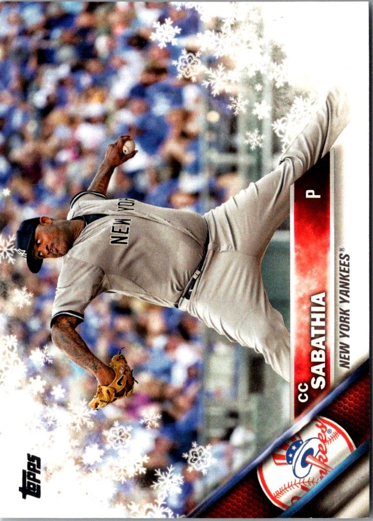 2016 Topps Holiday Baseball CC Sabathia