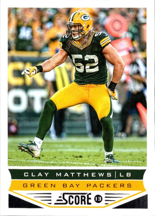 2013 Score Clay Matthews #80