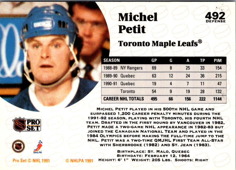 1991 Pro Set Michel Petit