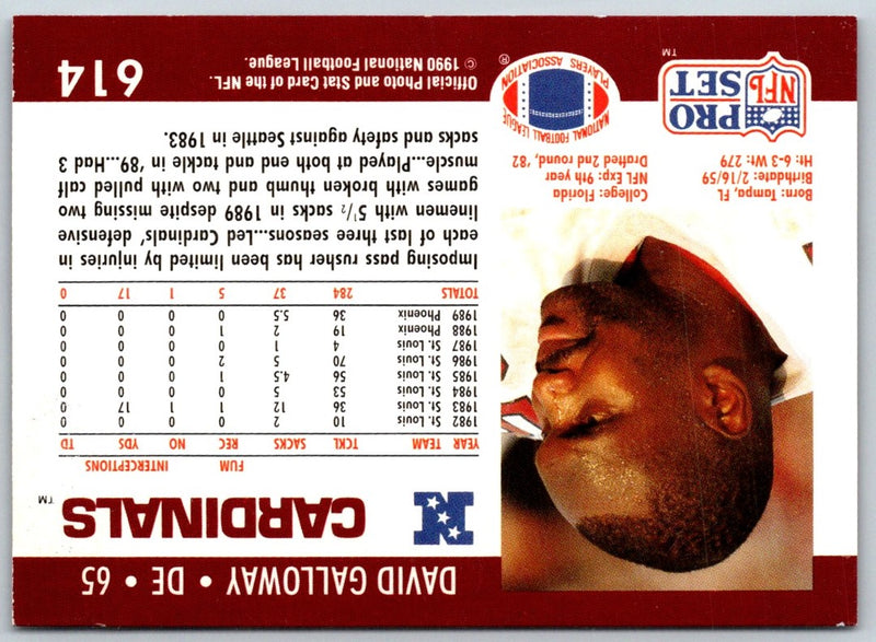 1990 Pro Set David Galloway