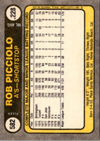1981 Fleer Rob Picciolo #582