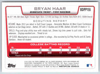 2012 Bowman Bryan Haar #BDPP155