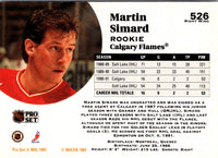 1991 Pro Set Martin Simard #526 Rookie