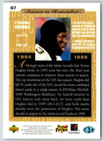 1996 Collector's Choice Season to Remember Blow-ups Tyrone Hughes #67