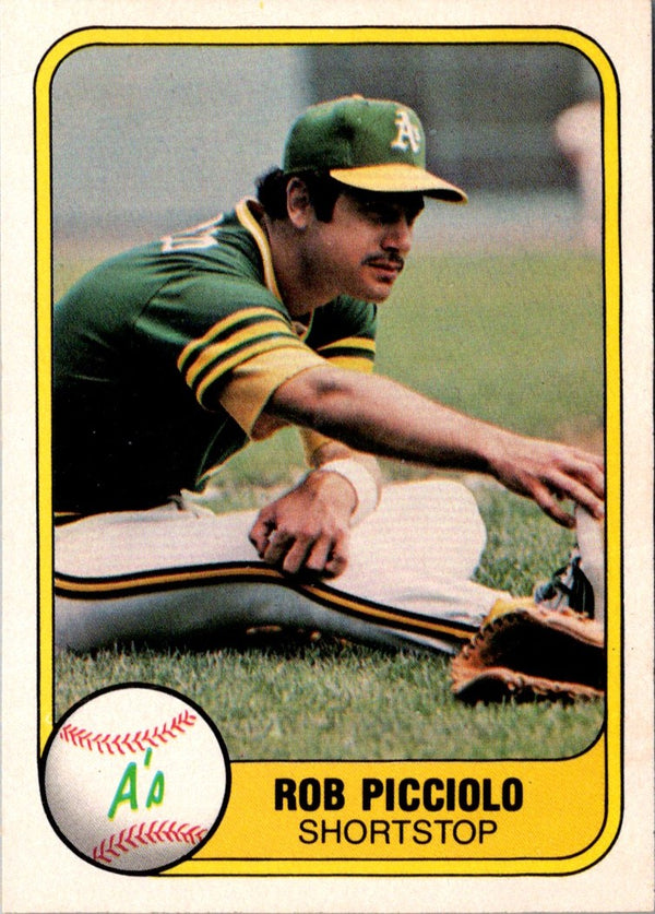 1981 Fleer Rob Picciolo #582