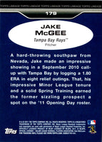 2011 Topps Lineage Jake McGee #179