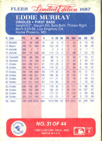 1987 Fleer Eddie Murray #31