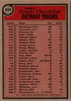 1981 Topps Detroit Tigers - Sparky Anderson #666
