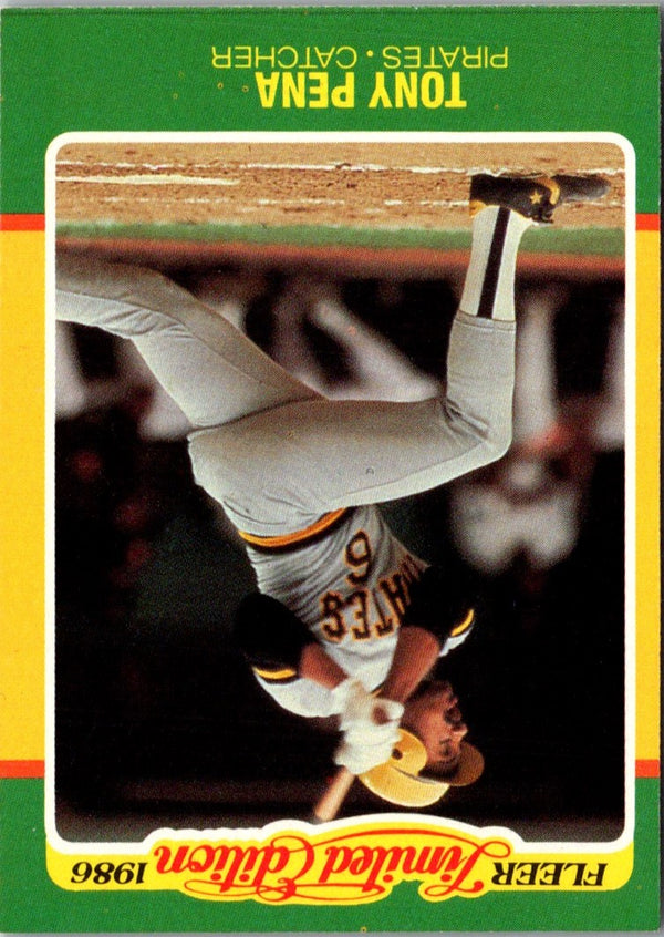 1986 Fleer Limited Edition Tony Pena #34