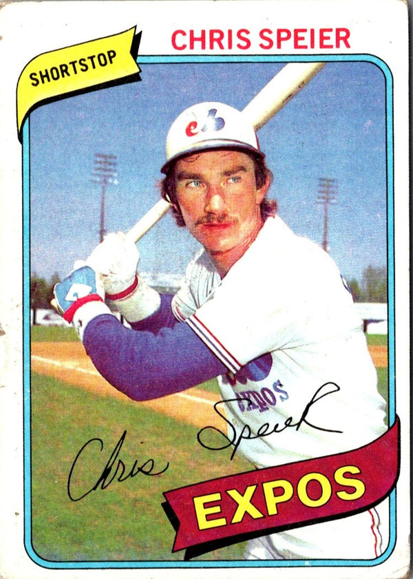 1980 Topps Chris Speier #319