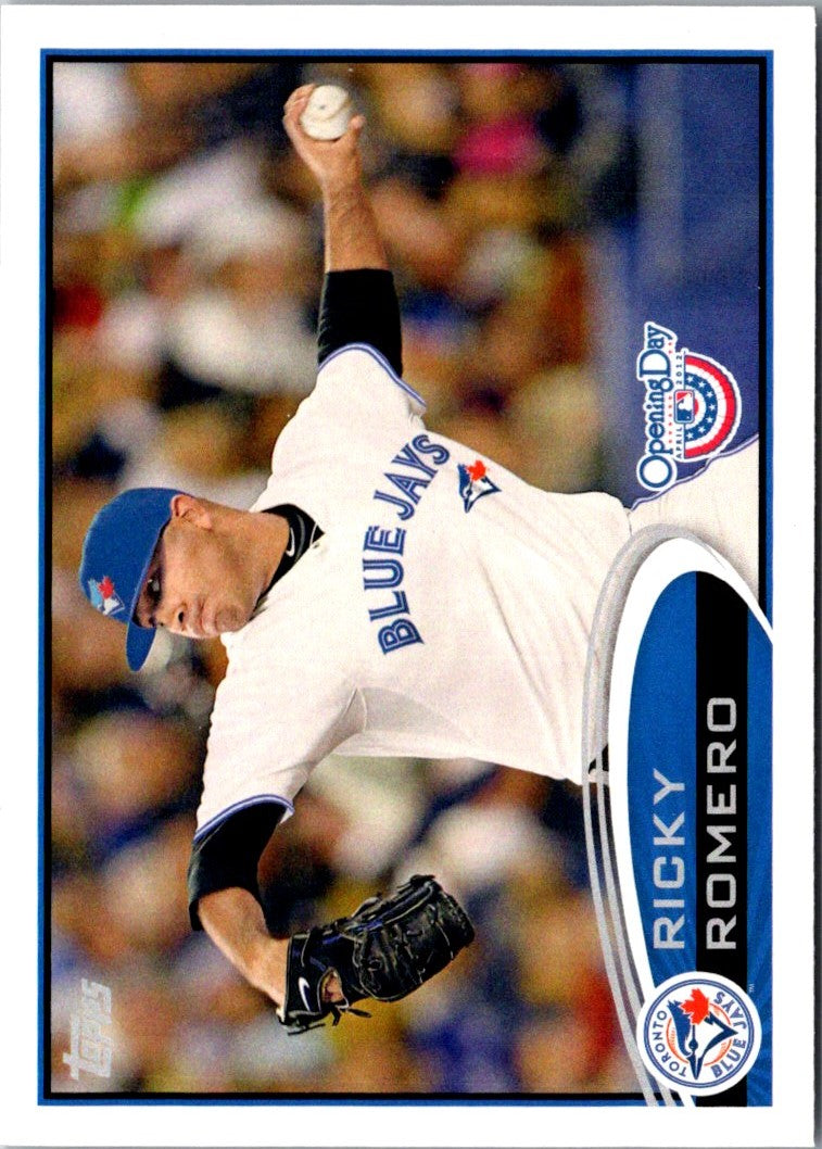 2012 Topps Opening Day Ricky Romero