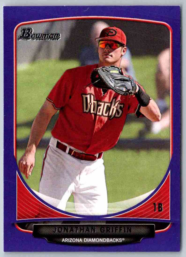 2013 Bowman Jonathan Griffin #BP2 Purple Paper