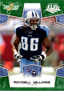 2008 Score Super Bowl XLIII Roydell Williams
