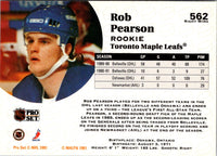 1991 Pro Set Rob Pearson #562 Rookie
