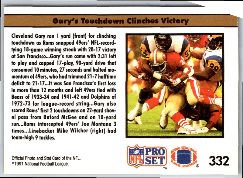 1991 Pro Set Cleveland Gary