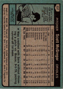 1980 Topps Scott McGregor