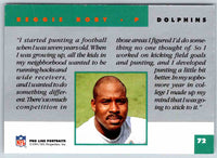 1991 ProLine Reggie Roby #72